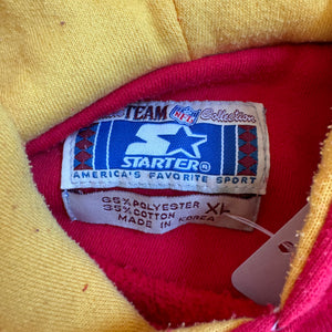 WESTSIDE STOREY VINTAGE | VINTAGE 90'S STARTER KC CHIEFS SCRIPT HOODIE - RED - Westside Storey