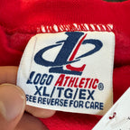 WESTSIDE STOREY VINTAGE | VINTAGE 90'S KC CHIEFS LOGO ATHLETIC EMBROIDERED SWEATSHIRT - RED - Westside Storey