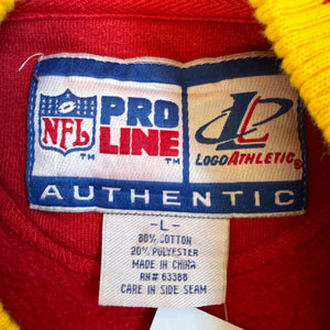 WESTSIDE STOREY VINTAGE | VINTAGE 90'S KC CHIEFS PROLINE PATCH SWEATSHIRT - RED - Westside Storey