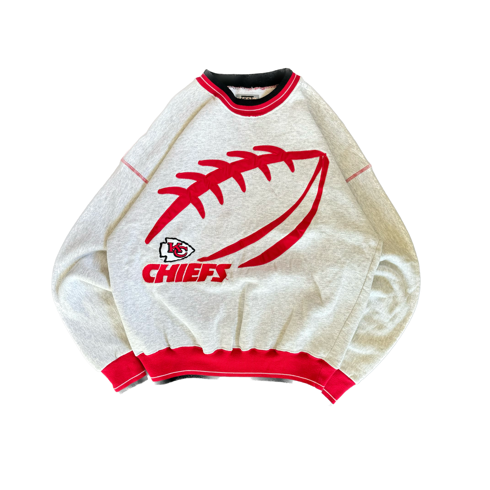 WESTSIDE STOREY VINTAGE | VINTAGE 90'S KC CHIEFS LEGENDS FOOTBALL - GRAY - Westside Storey