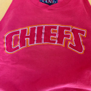 WESTSIDE STOREY VINTAGE | VINTAGE 90'S KC CHIEFS GALT SAND COLORBLOCK SWEATSHIRT - RED - Westside Storey