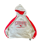 WESTSIDE STOREY VINTAGE | VINTAGE 90'S KC CHIEFS LEE 1/4 ZIP HOODIE - GRAY - Westside Storey