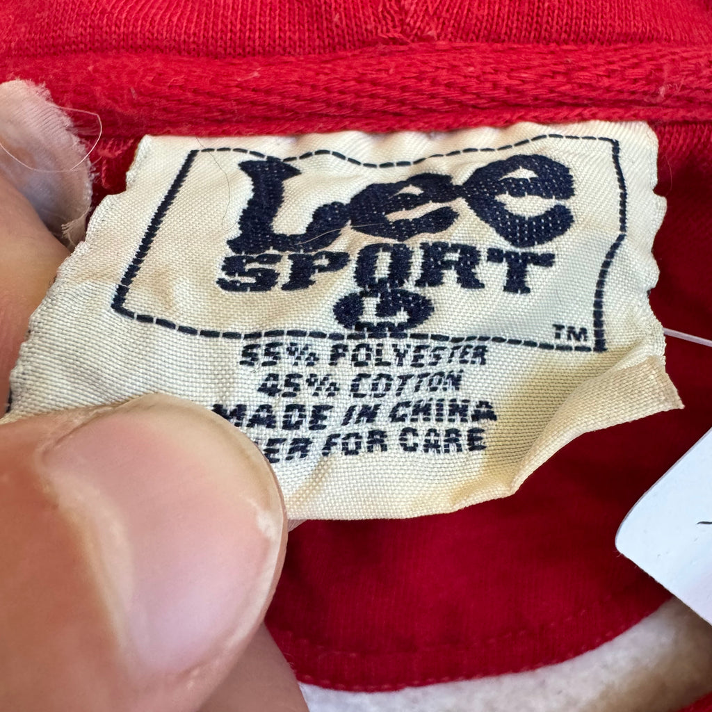 WESTSIDE STOREY VINTAGE | VINTAGE 90'S KC CHIEFS LEE 1/4 ZIP HOODIE - GRAY - Westside Storey