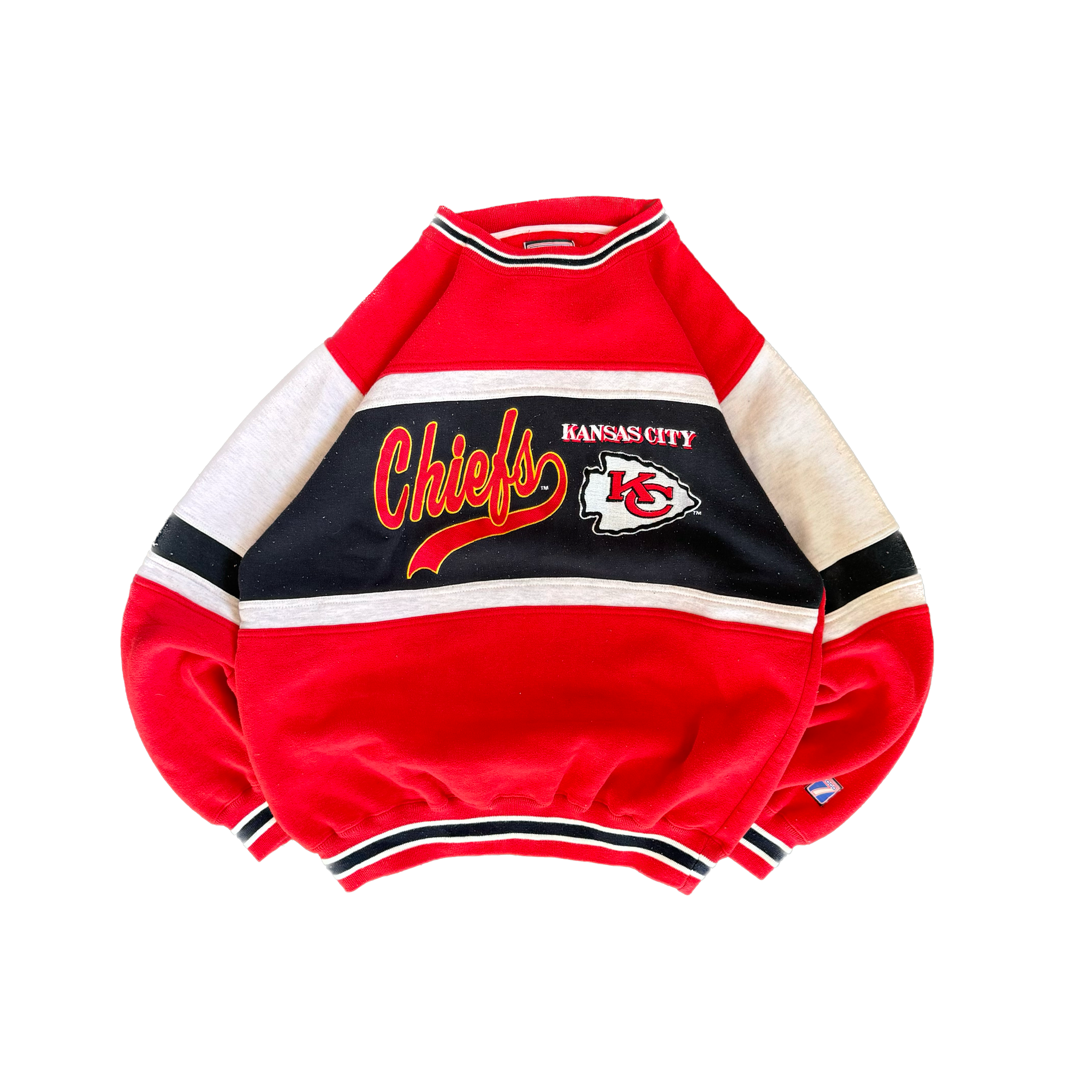 WESTSIDE STOREY VINTAGE | VINTAGE 90'S KC CHIEFS LOGO 7 SWEATSHIRT - RED - Westside Storey