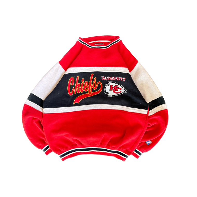 WESTSIDE STOREY VINTAGE | VINTAGE 90'S KC CHIEFS LOGO 7 SWEATSHIRT - RED