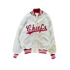 WESTSIDE STOREY VINTAGE | VINTAGE 80'S KC CHIEFS BOMBER JACKET - GRAY - Westside Storey