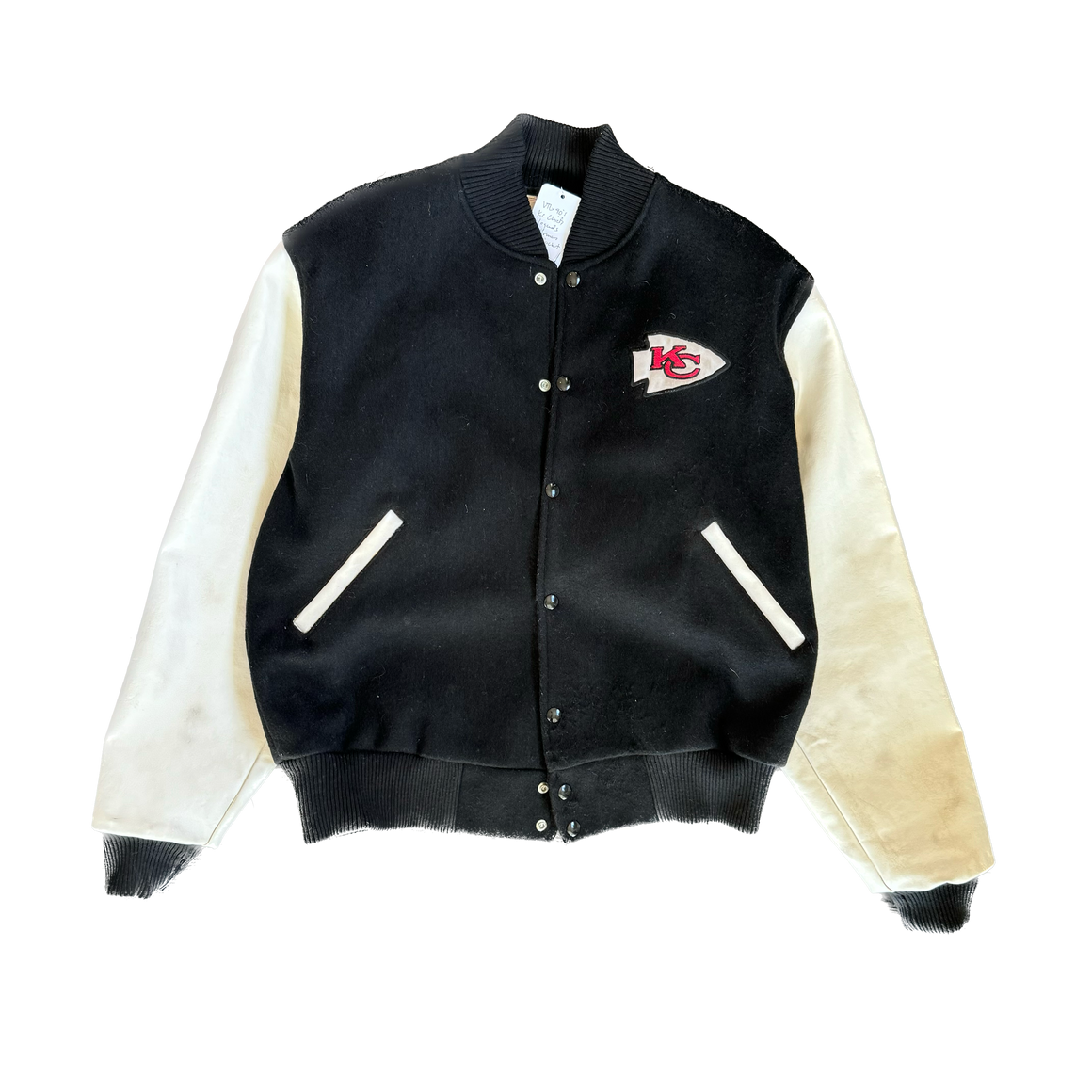 WESTSIDE STOREY VINTAGE | VINTAGE 90'S KC CHIEFS LEGENDS LETTERMAN JACKET - BLACK