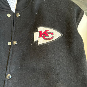 WESTSIDE STOREY VINTAGE | VINTAGE 90'S KC CHIEFS LEGENDS LETTERMAN JACKET - BLACK - Westside Storey