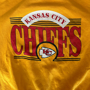 WESTSIDE STOREY VINTAGE | VINTAGE 90'S KC CHIEFS MUSTARD SWEATSHIRT - YELLOW - Westside Storey