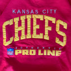 WESTSIDE STOREY VINTAGE | VINTAGE 90'S KC CHIEFS RUSSELL STITCHED SWEATSHIRT - RED - Westside Storey
