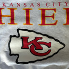 WESTSIDE STOREY VINTAGE | VINTAGE 90'S KC CHIEFS CLEAN CLIFF ENGLE SPELLOUT - GRAY - Westside Storey