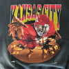 WESTSIDE STOREY VINTAGE | VINTAGE 90'S KC CHIEFS NUTMEG DOUBLE SIDED SWEATSHIRT - BLACK