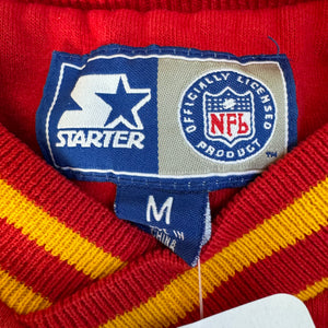 WESTSIDE STOREY VINTAGE | VINTAGE 90'S KC CHIEFS STARTER EMBROIDERED SWEATSHIRT - RED - Westside Storey