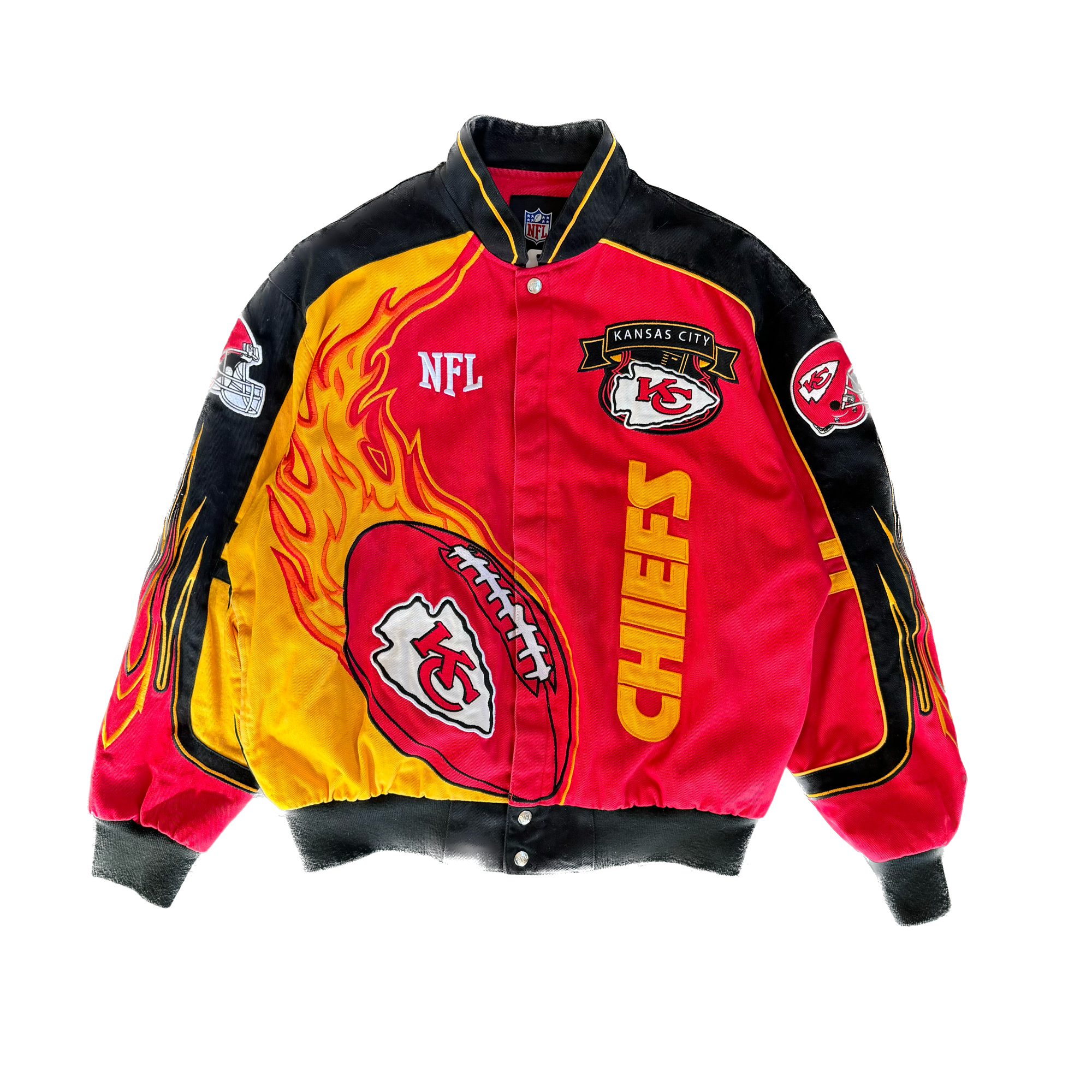 WESTSIDE STOREY VINTAGE | Y2K KC CHIEFS RACING JACKET - RED - Westside Storey