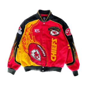 WESTSIDE STOREY VINTAGE | Y2K KC CHIEFS RACING JACKET - RED - Westside Storey