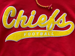 WESTSIDE STOREY VINTAGE | VINTAGE 90S STARTER SCRIPT KC CHIEFS HOODIES - RED - Westside Storey