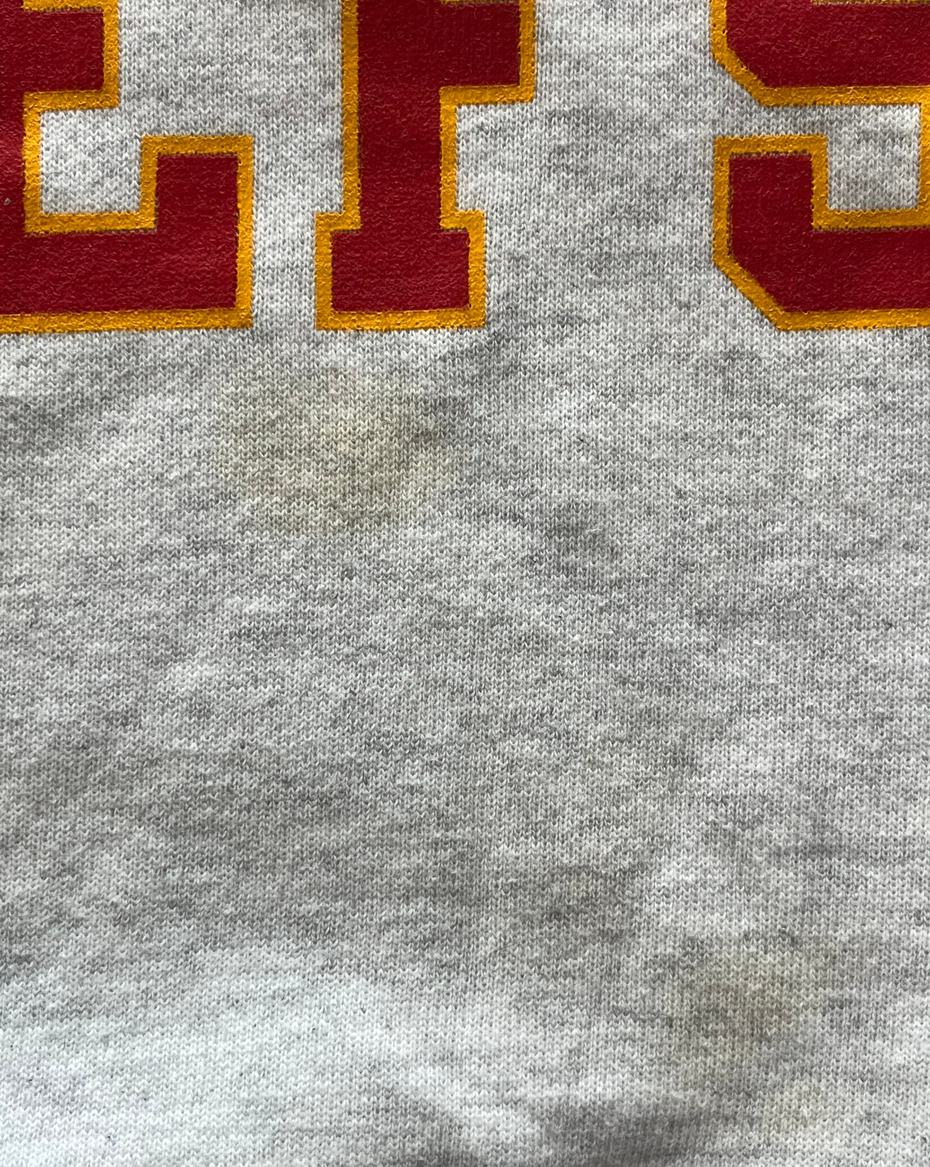 WESTSIDE STOREY VINTAGE | VINTAGE 90S CHAMPION KC CHIEFS SWEATSHIRT - GRAY - Westside Storey