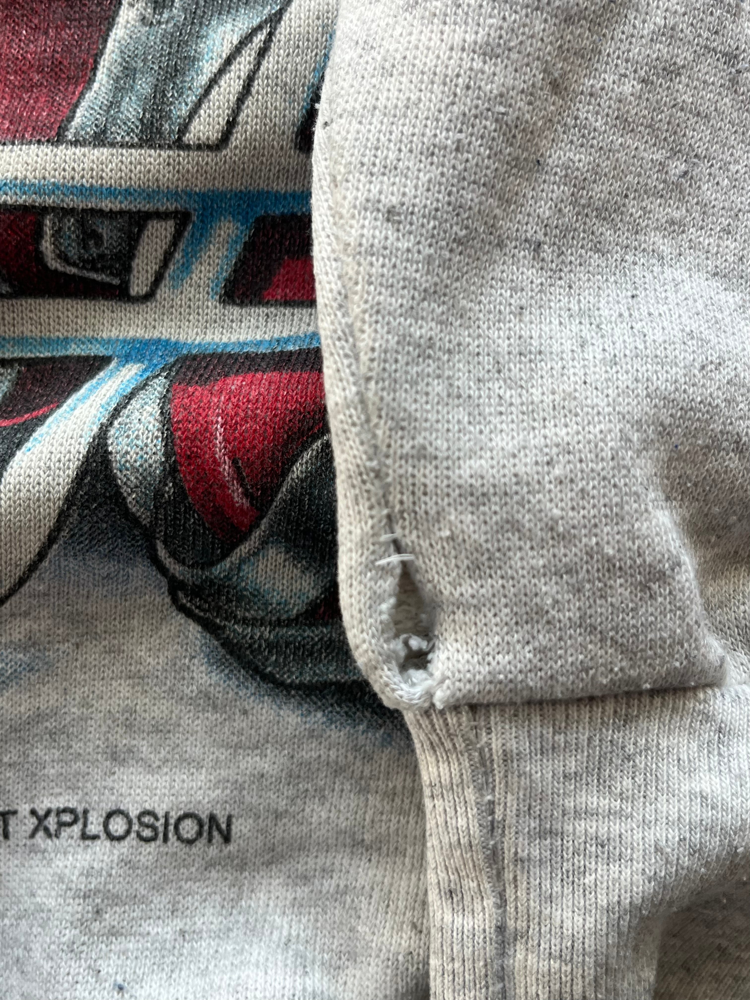 WESTSIDE STOREY VINTAGE | VINTAGE 90S FACSMILE HELMET KC CHIEFS SWEATSHIRT - GRAY - Westside Storey
