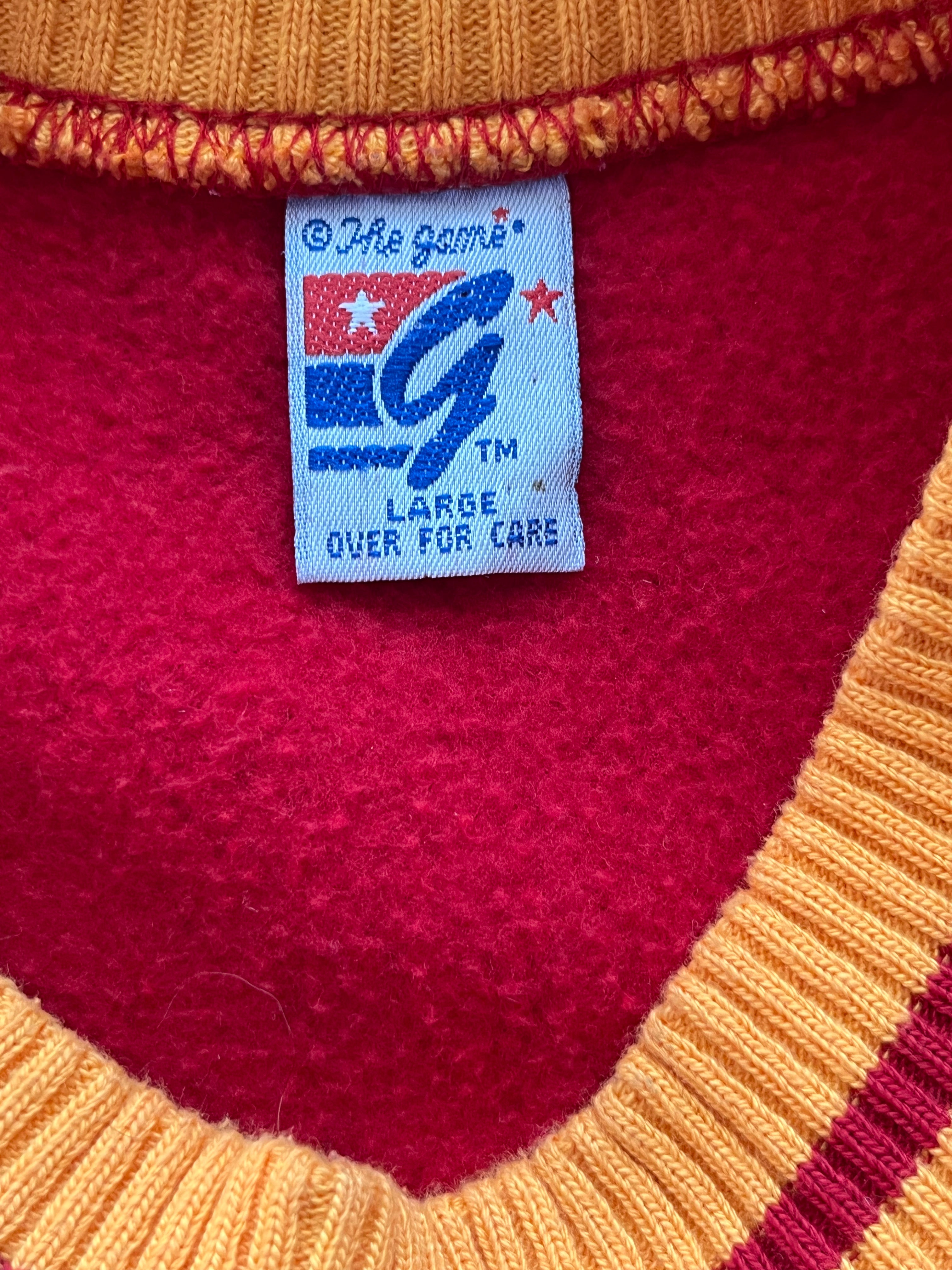 WESTSIDE STOREY VINTAGE | VINTAGE 90S THE GAME ARROWHEAD PATCH KC CHIEFS SWEATSHIRT - RED - Westside Storey