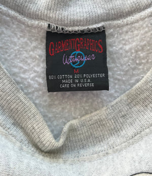 WESTSIDE STOREY VINTAGE | VINTAGE 90S GARFIELD SPELLOUT KC CHIEFS SWEATSHIRT - GRAY - Westside Storey