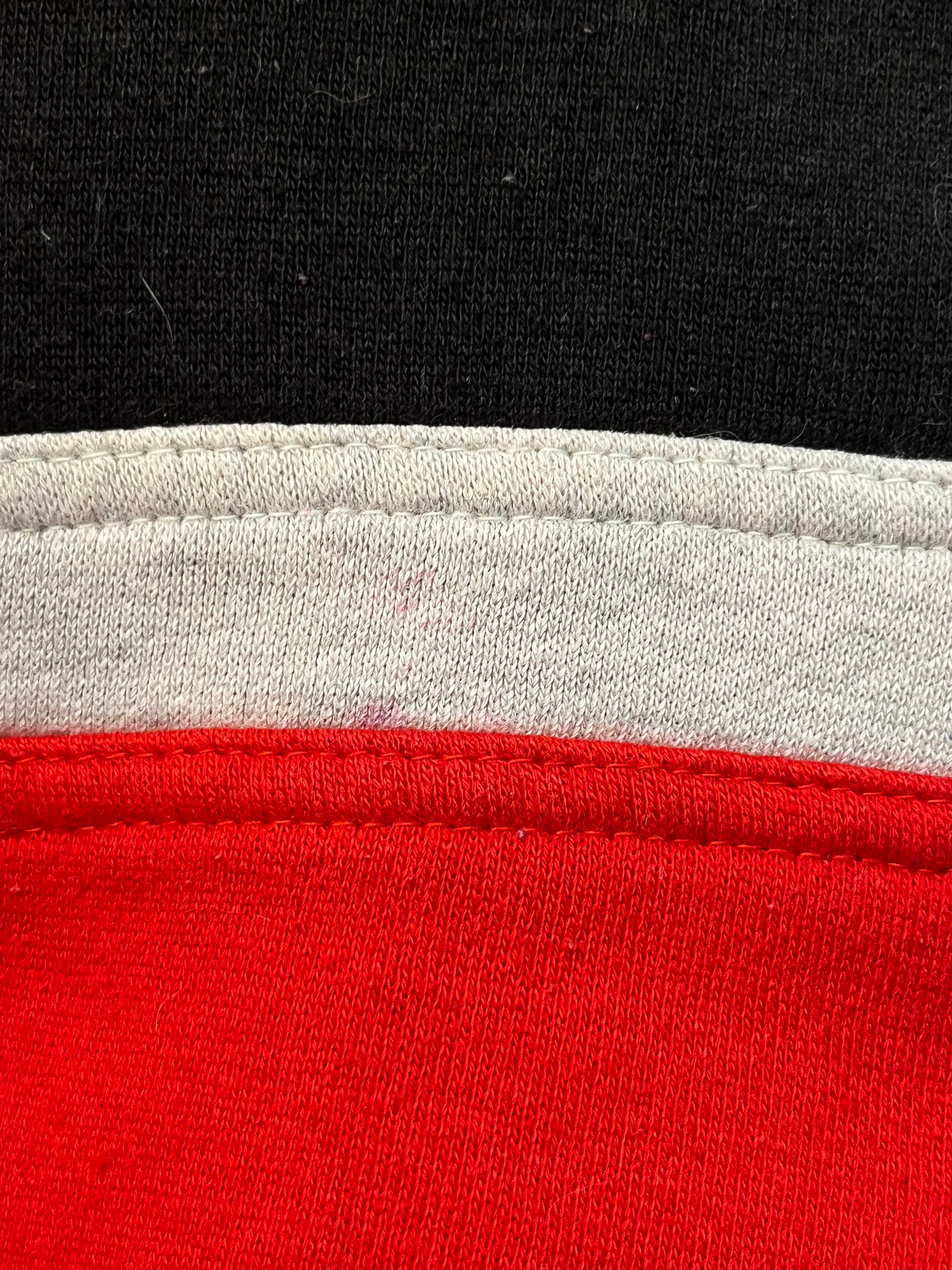 WESTSIDE STOREY VINTAGE | VINTAGE 90S LOGO 7 COLORBLOCK KC CHIEFS SWEATSHIRT - RED - Westside Storey