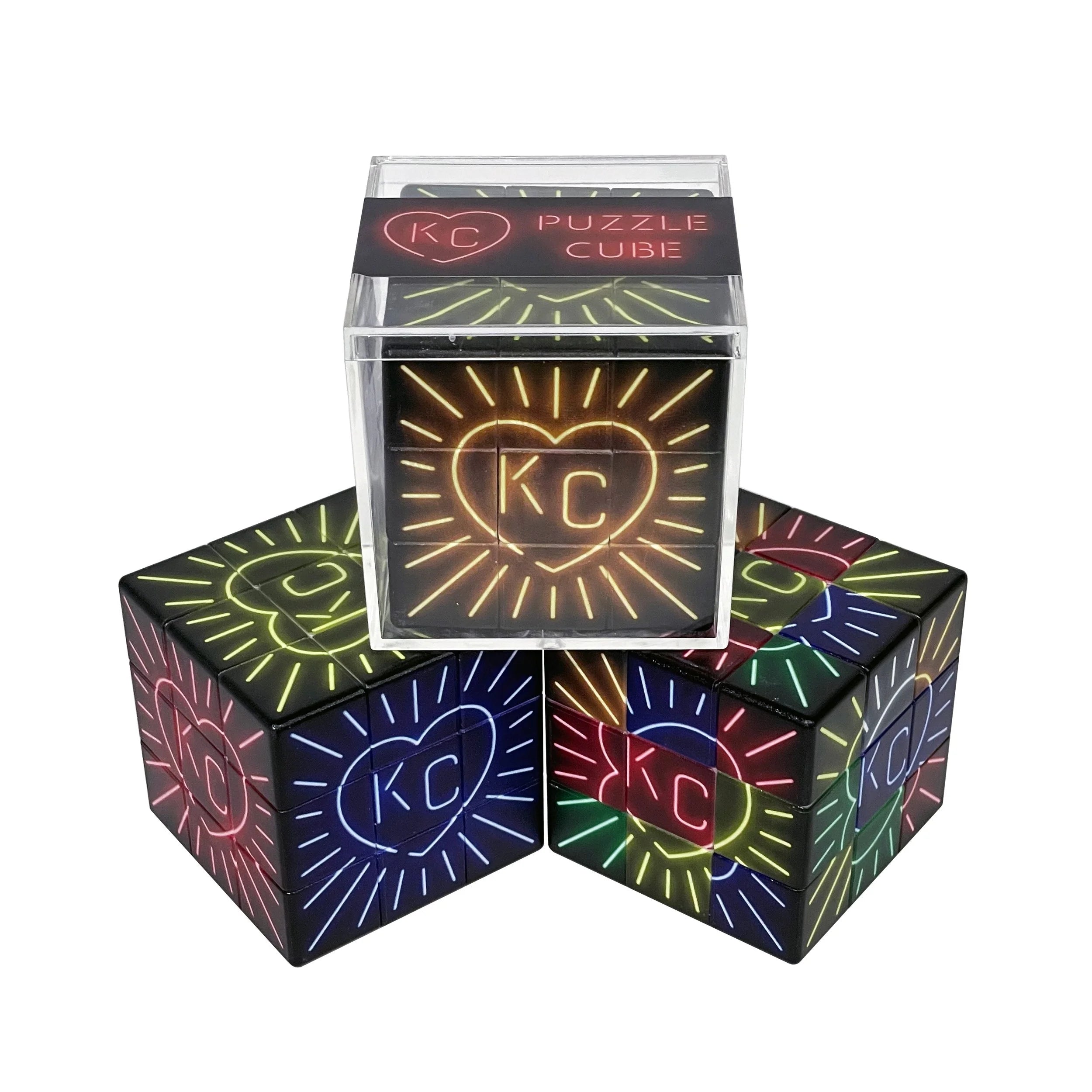 KC LABYRINTH | KC PUZZLE CUBE NEON KC Labyrinth