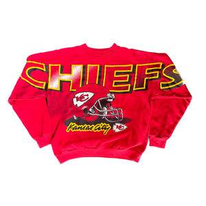 WESTSIDE STOREY VINTAGE | VINTAGE 90'S KC CHIEFS CLIFF ENGLE SPELLOUT - RED - Westside Storey