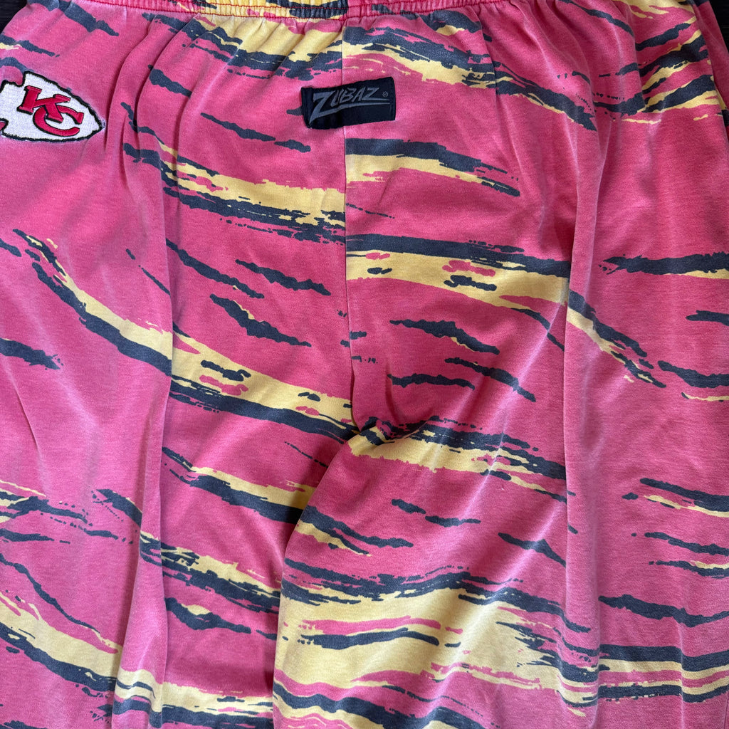 WESTSIDE STOREY VINTAGE | VINTAGE 90'S KC CHIEFS TIGER STRIPE PANTS - RED - Westside Storey