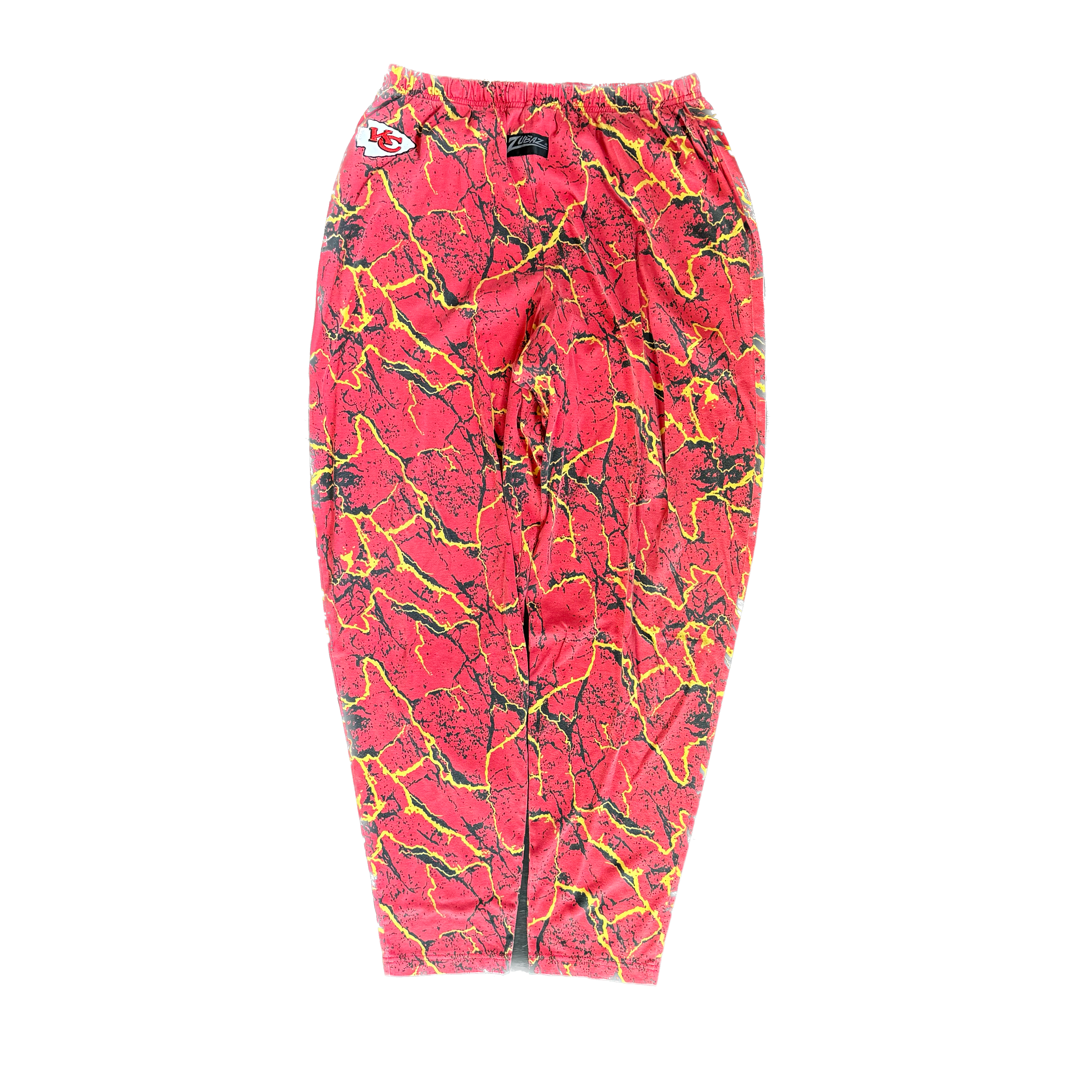 WESTSIDE STOREY VINTAGE | VINTAGE 90'S KC CHIEFS EXPLOSION ZUBAZ PANTS - RED - Westside Storey