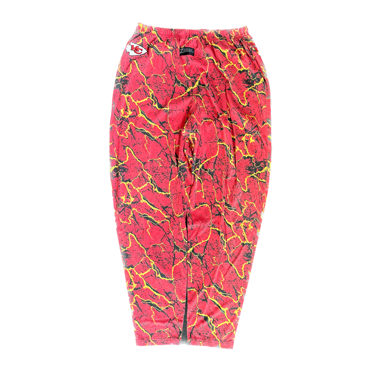 WESTSIDE STOREY VINTAGE | VINTAGE 90'S KC CHIEFS EXPLOSION ZUBAZ PANTS - RED