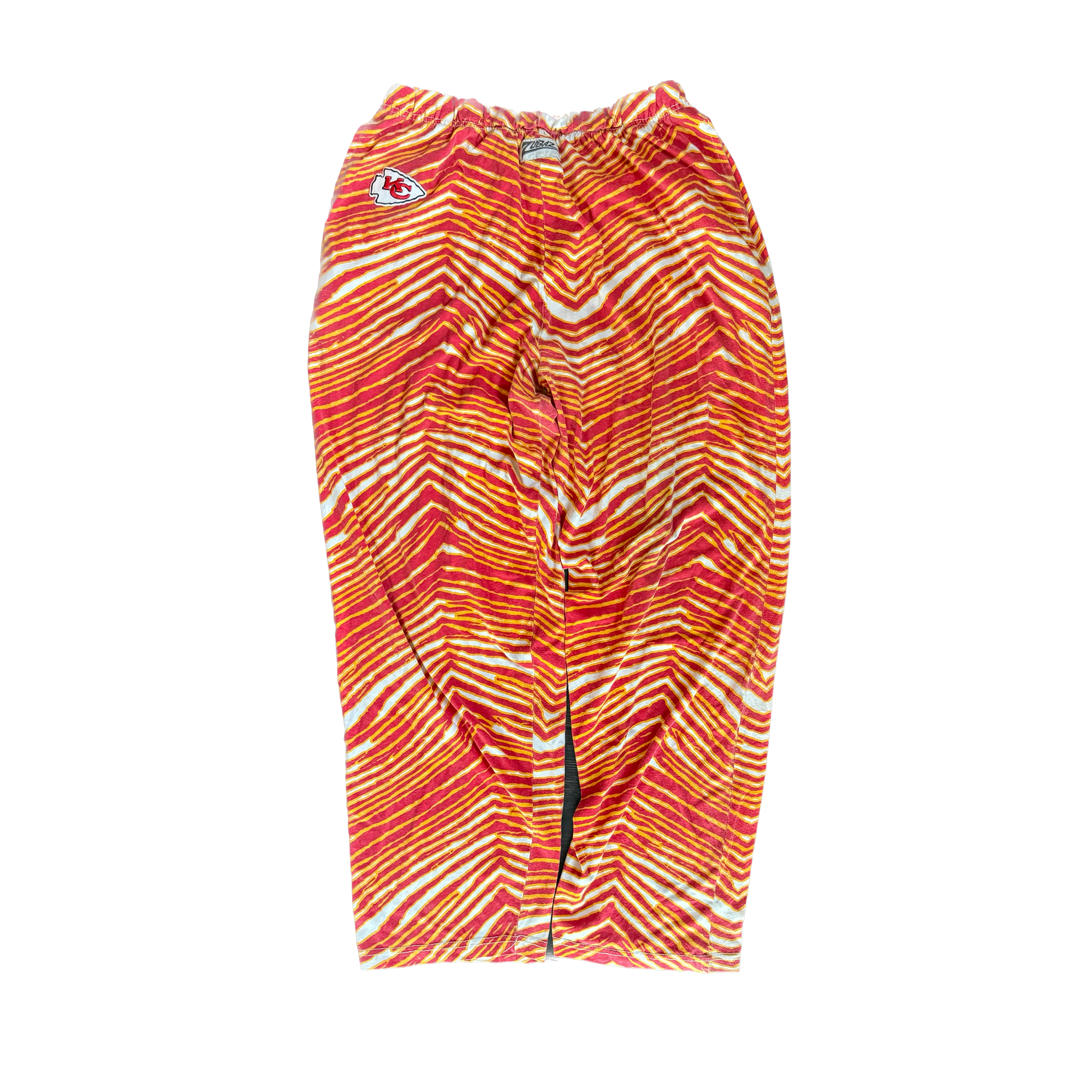 WESTSIDE STOREY VINTAGE | VINTAGE 90'S KC CHIEFS ZUBAZ SWEATPANTS - RED - Westside Storey