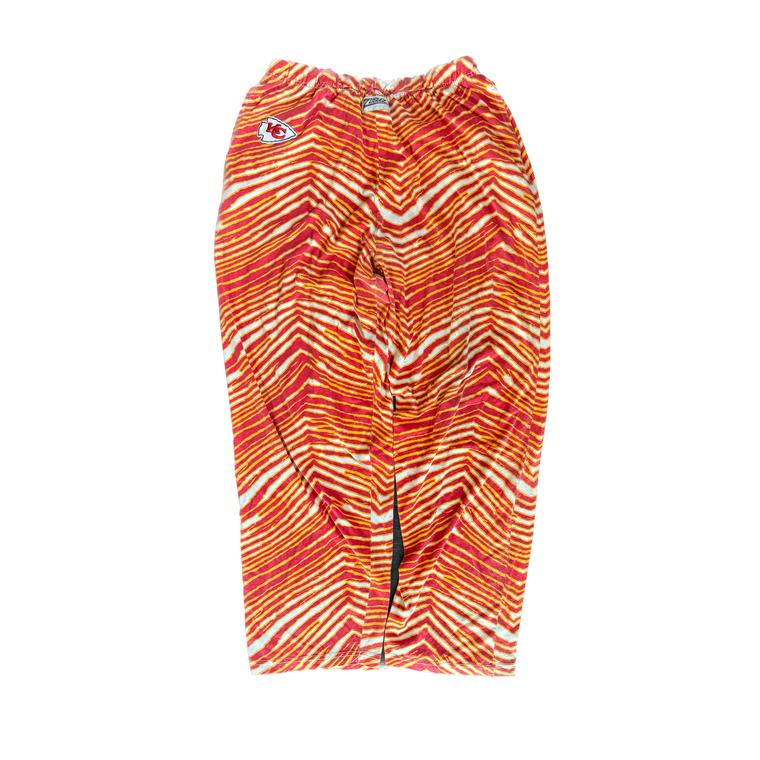 WESTSIDE STOREY VINTAGE | VINTAGE 90'S KC CHIEFS ZUBAZ SWEATPANTS - RED