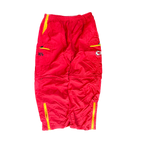 WESTSIDE STOREY VINTAGE | Y2K NYLON CARGO KC CHIEFS PANTS - RED - Westside Storey