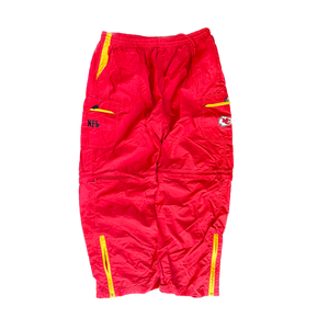 WESTSIDE STOREY VINTAGE | Y2K NYLON CARGO KC CHIEFS PANTS - RED - Westside Storey