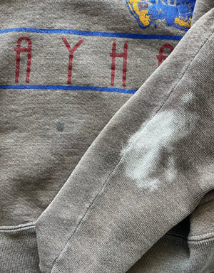 WESTSIDE STOREY VINTAGE | VINTAGE 90S RUSSELL KU JAYHAWKS SWEATSHIRT- MAUVE BROWN (AS-IS) - Westside Storey