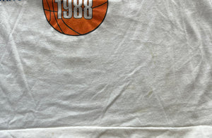 WESTSIDE STOREY VINTAGE | VINTAGE 80S NATIONAL CHAMPS KANSAS JAYHAWKS KU RINGER T-SHIRT- WHITE - Westside Storey
