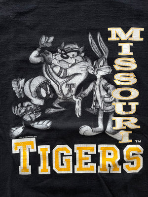 WESTSIDE STOREY VINTAGE | VINTAGE 1993 MISSOURI TIGERS LOONEY TUNES MIZZOU T-SHIRT - BLACK - Westside Storey