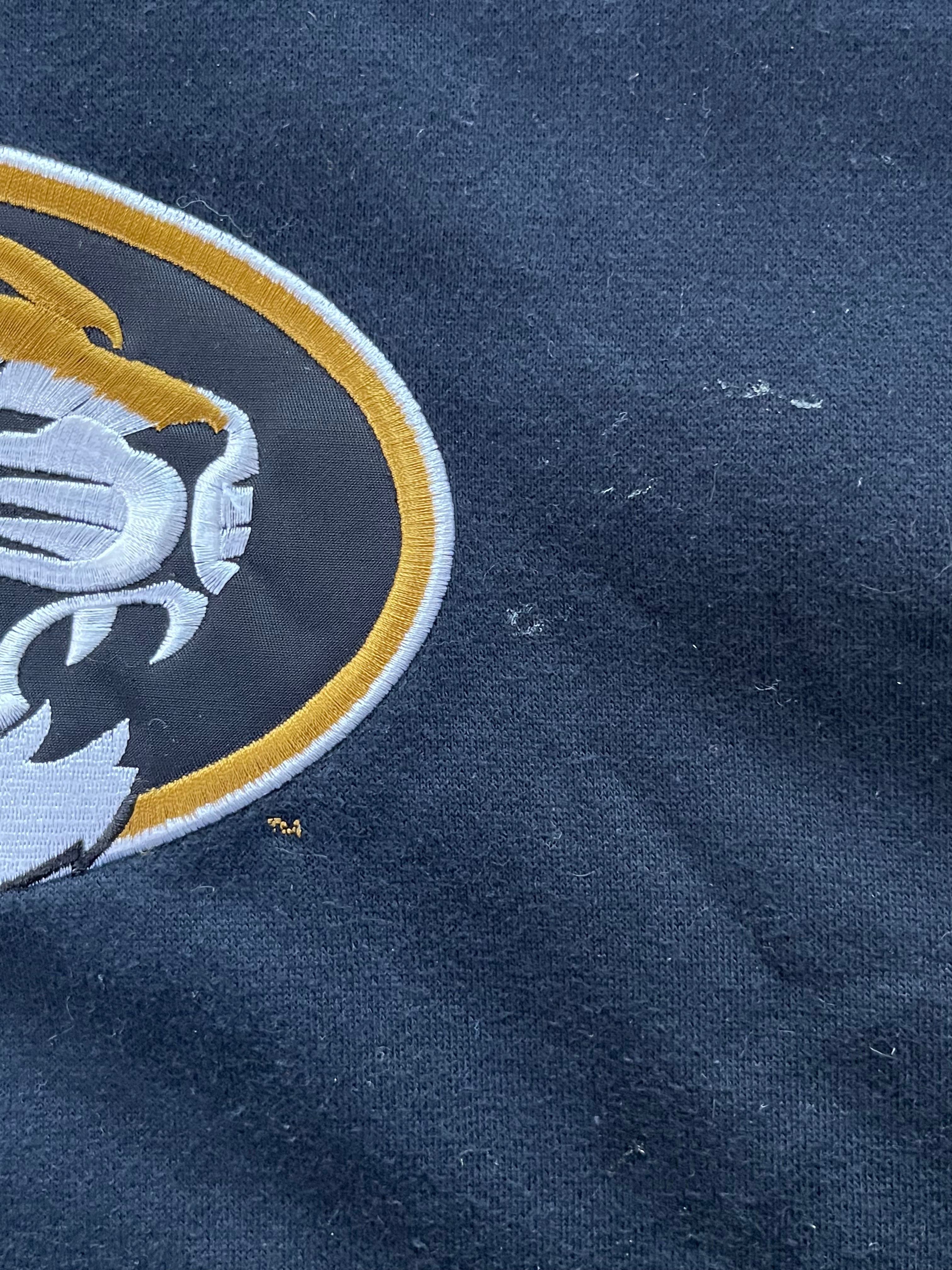 WESTSIDE STOREY VINTAGE | VINTAGE 90S MIZZOU NIKE MIDDLE SWOOSH EMBROIDERED TIGER HOODIE- BLACK/GOLD - Westside Storey