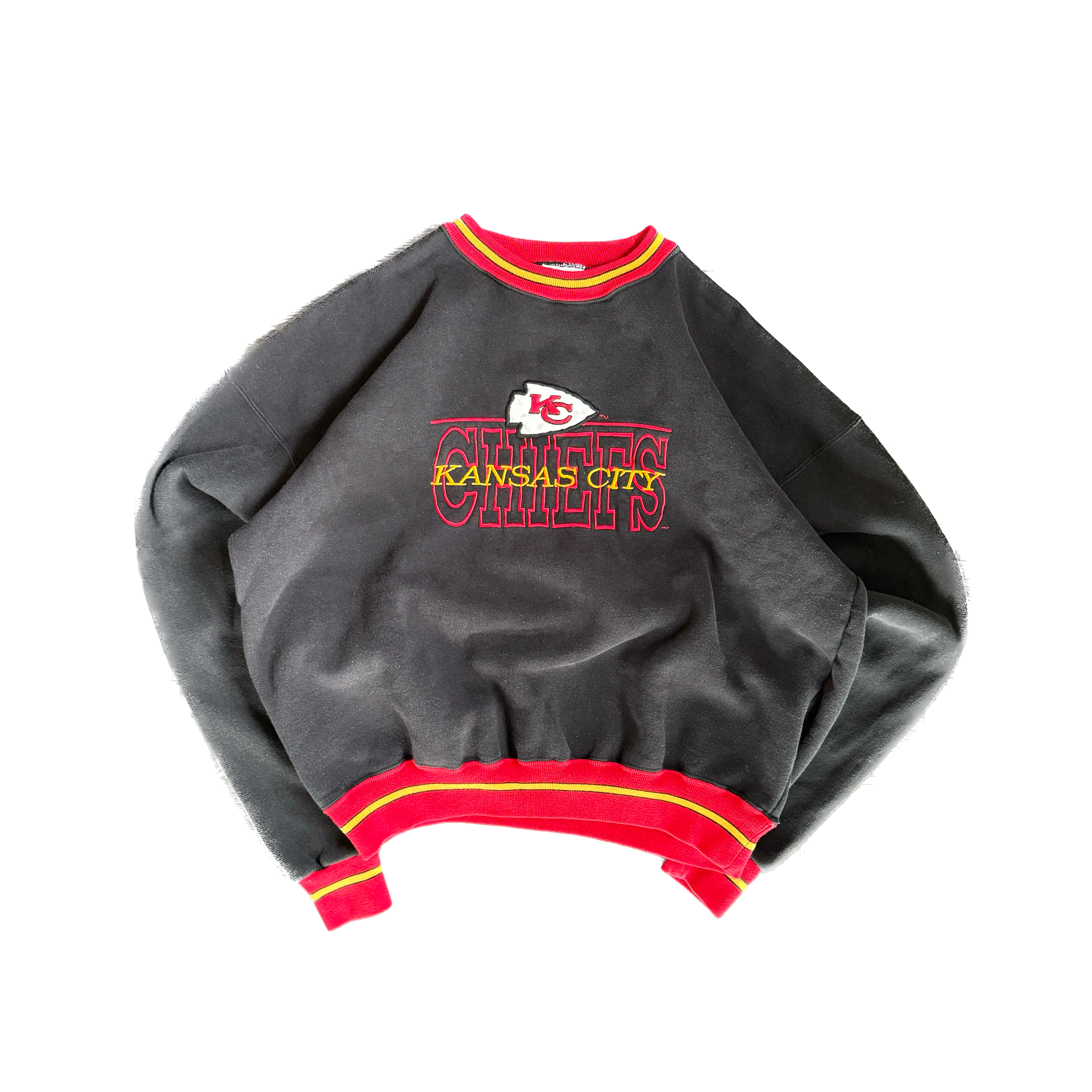 WESTSIDE STOREY VINTAGE | VINTAGE 90'S KC CHIEFS LEGENDS SWEATSHIRT - BLACK - Westside Storey