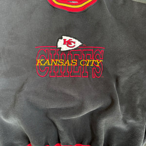 WESTSIDE STOREY VINTAGE | VINTAGE 90'S KC CHIEFS LEGENDS SWEATSHIRT - BLACK - Westside Storey
