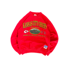 WESTSIDE STOREY VINTAGE | VINTAGE 90'S KC CHIEFS NUTMEG SWEATSHIRT - RED - Westside Storey