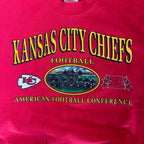 WESTSIDE STOREY VINTAGE | VINTAGE 90'S KC CHIEFS NUTMEG SWEATSHIRT - RED - Westside Storey