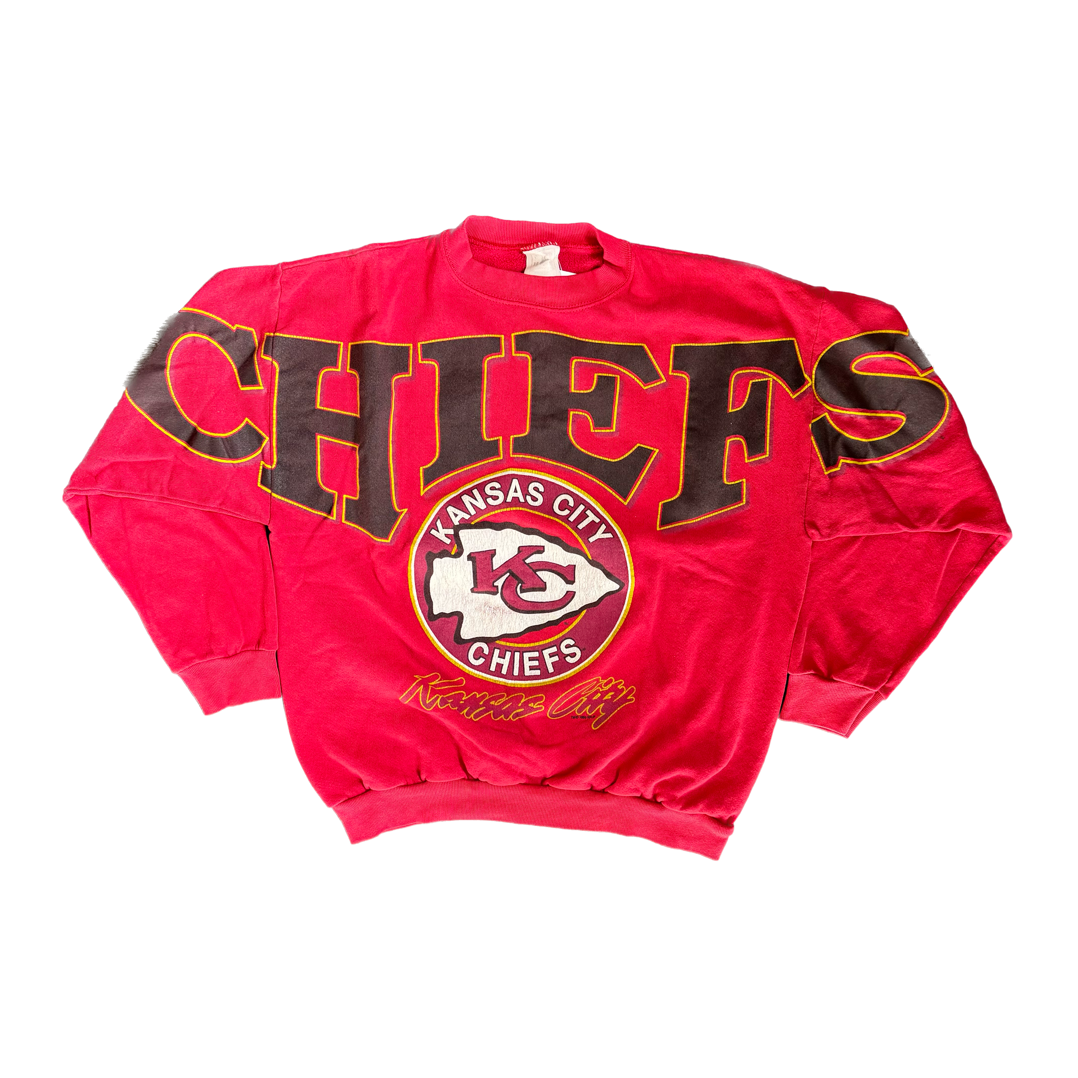 WESTSIDE STOREY VINTAGE | VINTAGE 90'S KC CHIEFS SPELLOUT WESTSIDE STOREY VINTAGE | VINTAGE 90'S KC CHIEFS SPELLOUT
