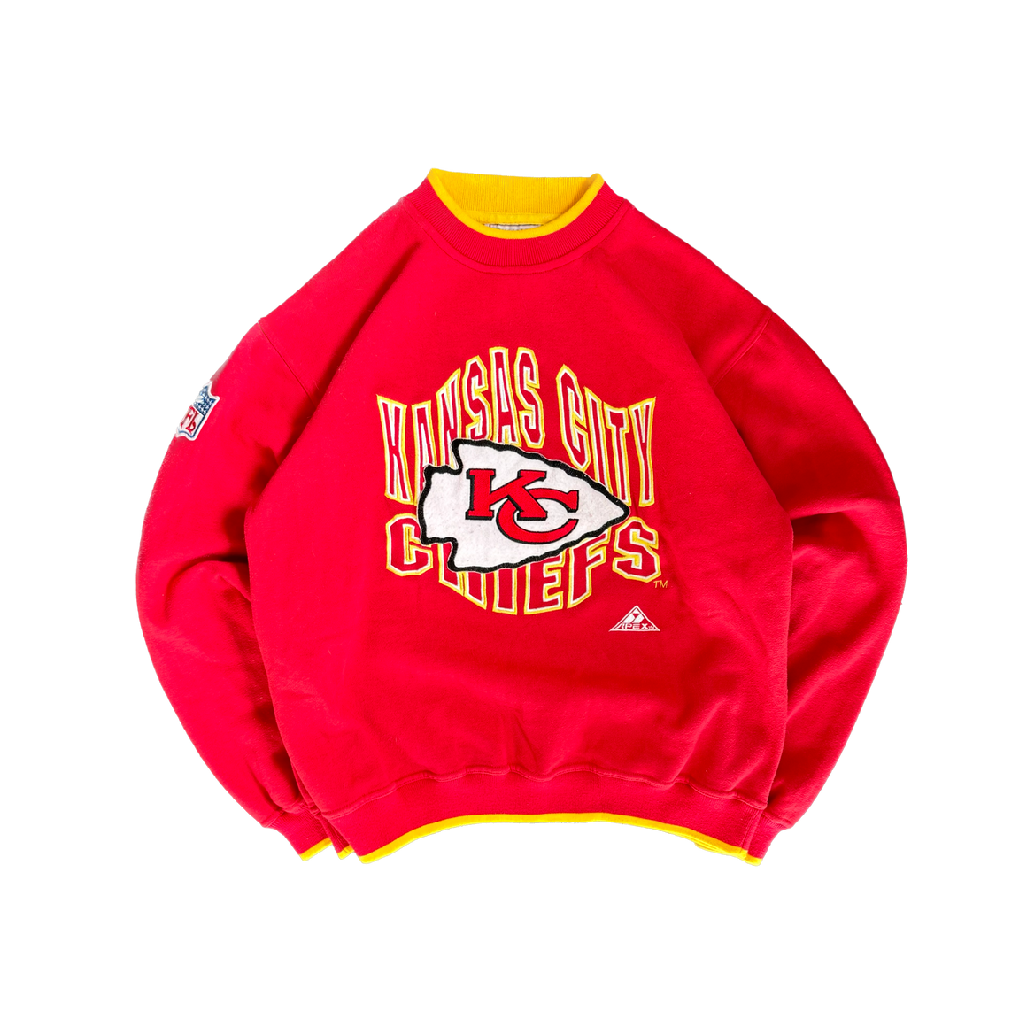 WESTSIDE STOREY VINTAGE | VINTAGE 90'S KC CHIEFS APEX PROLINE SWEATSHIRT - RED