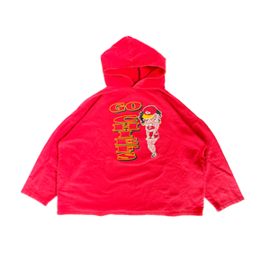 WESTSIDE STOREY VINTAGE | VINTAGE 90'S KC CHIEFS BETTY BOOP HOODIE *CROP FIT - RED - Westside Storey