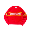 WESTSIDE STOREY VINTAGE | VINTAGE 90'S KC CHIEFS CLIFF ENGLE KNIT SWEATER - RED