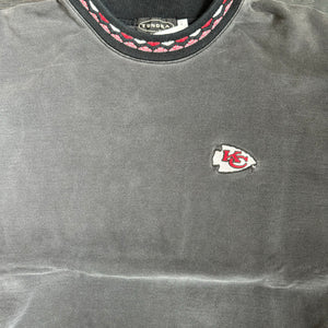 WESTSIDE STOREY VINTAGE | VINTAGE 90'S KC CHIEFS RARE TUNDRA SWEATER - BLACK - Westside Storey