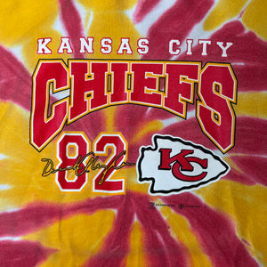 WESTSIDE STOREY VINTAGE | VINTAGE 2000'S KC CHIEFS TYE-DIE DERRICK ALEXANDER SWEATSHIRT - Westside Storey