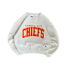 WESTSIDE STOREY VINTAGE | VINTAGE 90'S KC CHIEFS RUSSELL PATCH SWEATSHIRT PETITE - GRAY