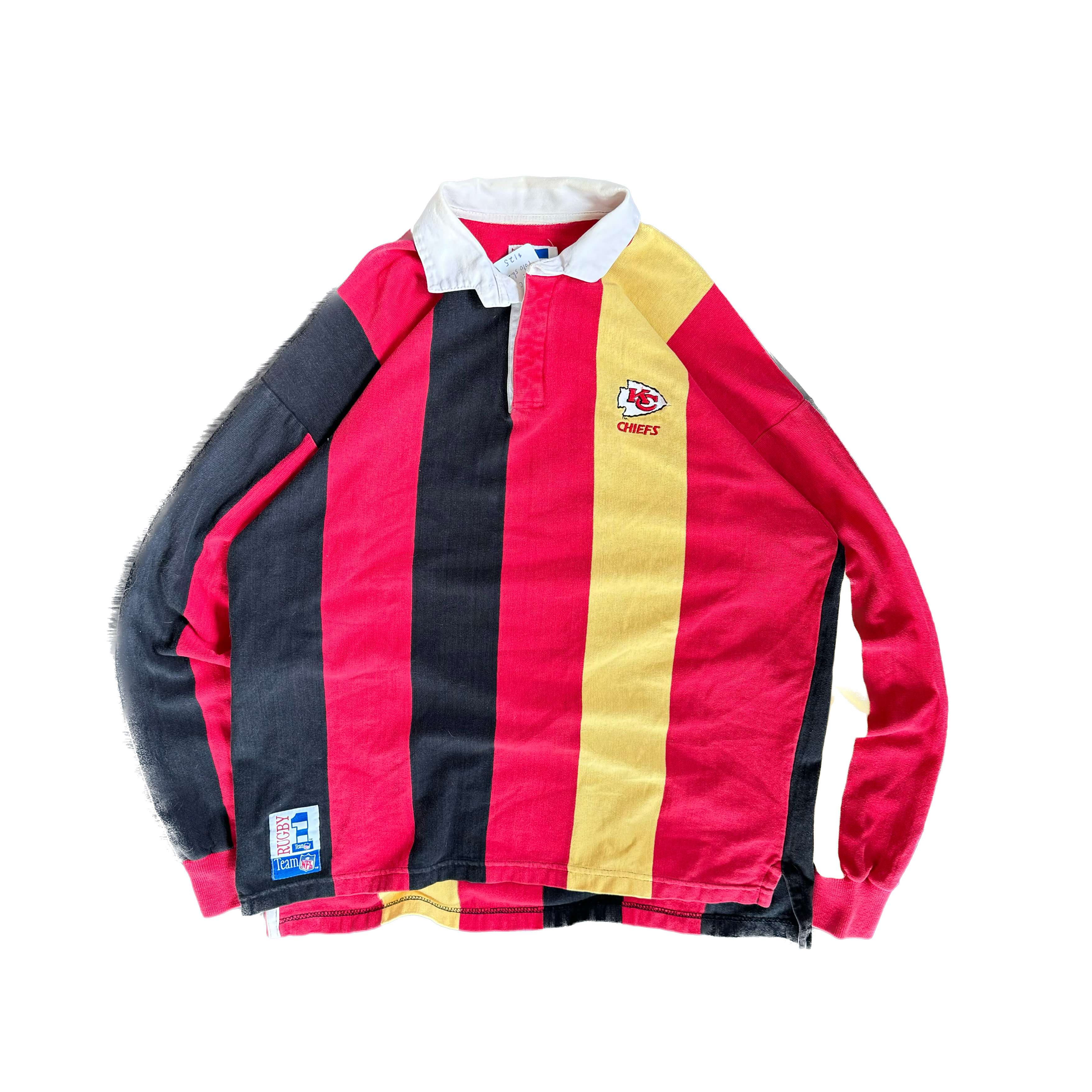 WESTSIDE STOREY VINTAGE | VINTAGE 90'S KC CHIEFS RUGBY COLLAR POLO SHIRT - RED - Westside Storey